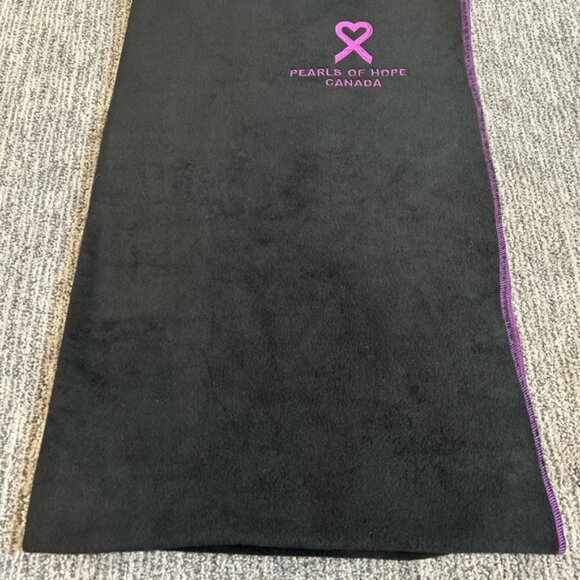 Free With Purchase Fleece Blanket with Purple Embroidery - Picture 2 of 4